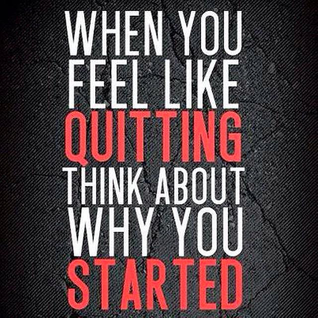 Image result for quitting is not an option